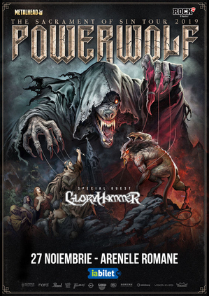 Powerwolf si Gloryhammer pe 27 Noiembrie la Arenele Romane Powerwolf si Gloryhammer pe 27 Noiembrie la Arenele Romane