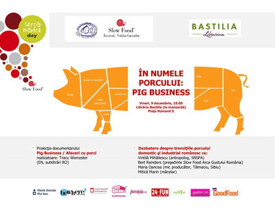 În numele porcului-Pig Business, eveniment cu ocazia Zilei Mondiale Terra Madre În numele porcului-Pig Business, eveniment cu ocazia Zilei Mondiale Terra Madre