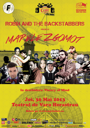 Concert Robin and the Backstabbers la Teatrul de Vară Herăstrău Concert Robin and the Backstabbers la Teatrul de Vară Herăstrău