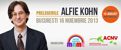 Alfie Kohn participă la Conferinţele „Totul despre mame” Alfie Kohn participă la Conferinţele „Totul despre mame”